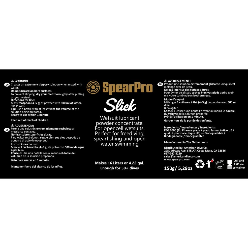 SpearPro Slick Wetsuit Lube