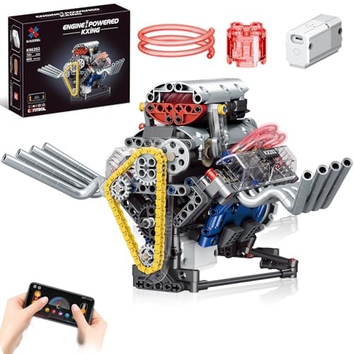 V8 Engine Building Set,Build Your Own Mini Engine That Works, Physical Science
