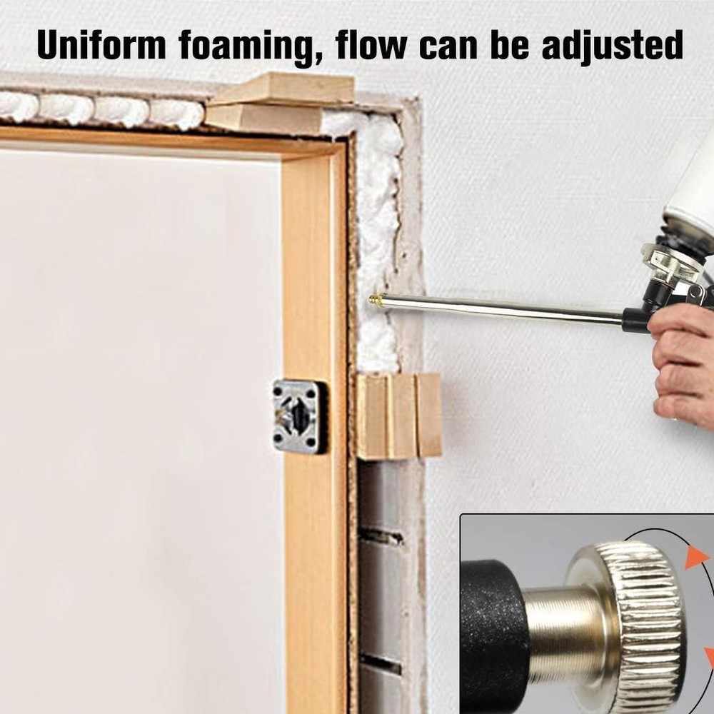 Lightweight Foam Gun with Spring Trigger Control for Precise Application, 2 Pack