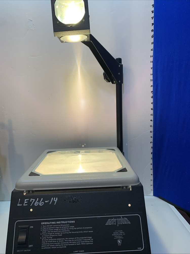 Overhead Projector Master Pproducts OHP14 Tested and Cleaned WORKING