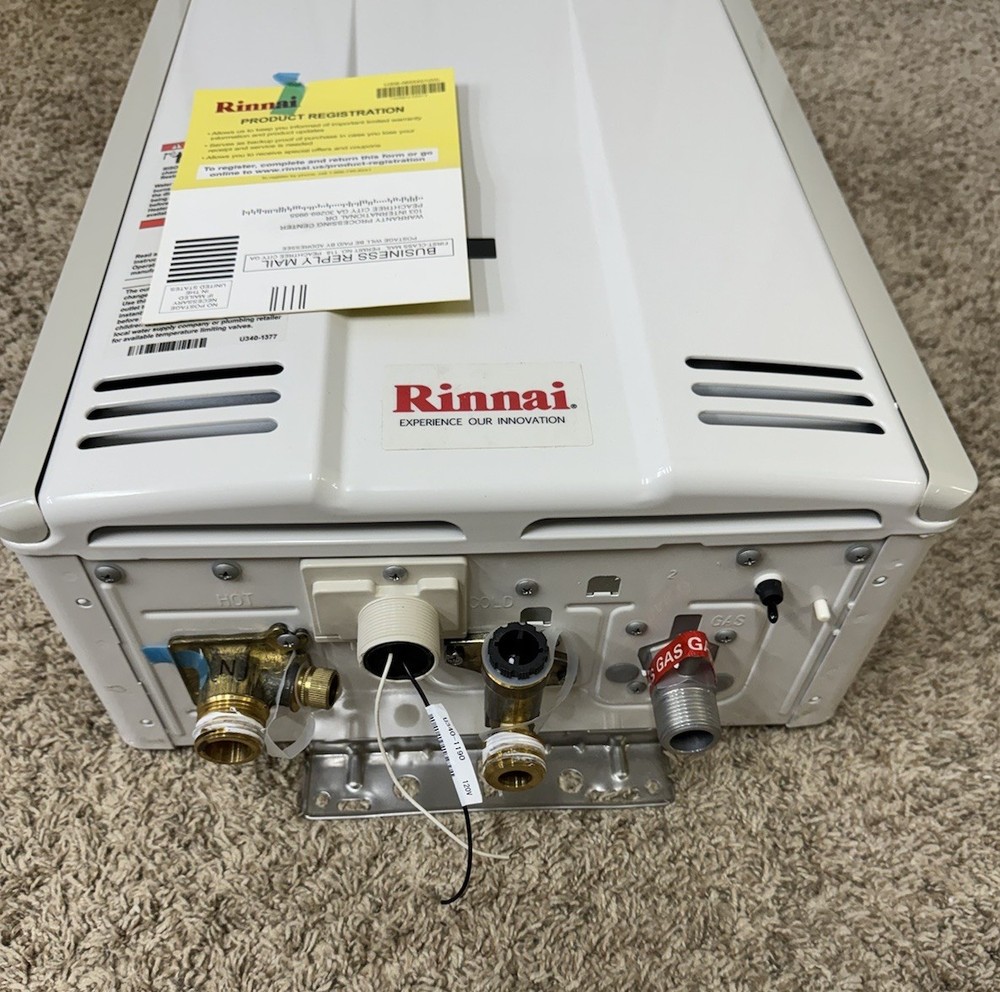 Rinnai V53De Natural Gas Tankless Hot Water Heater, 5.3 GPM Untested M