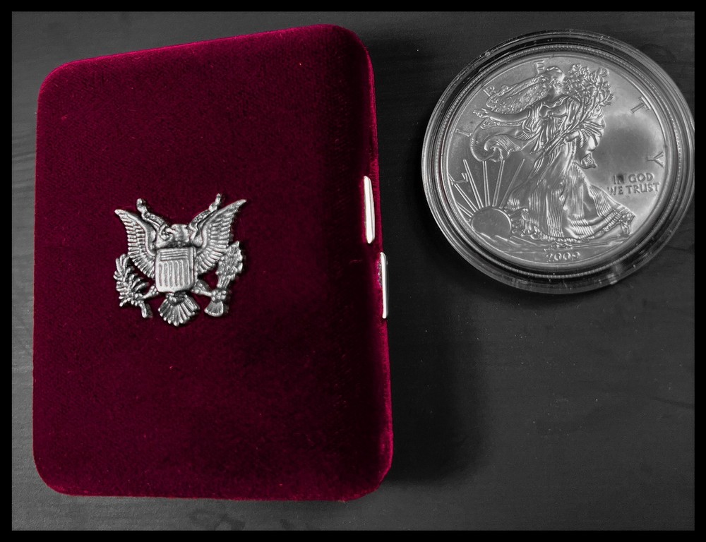 2009 $1 Silver Eagle Beautiful Toning with case🔥