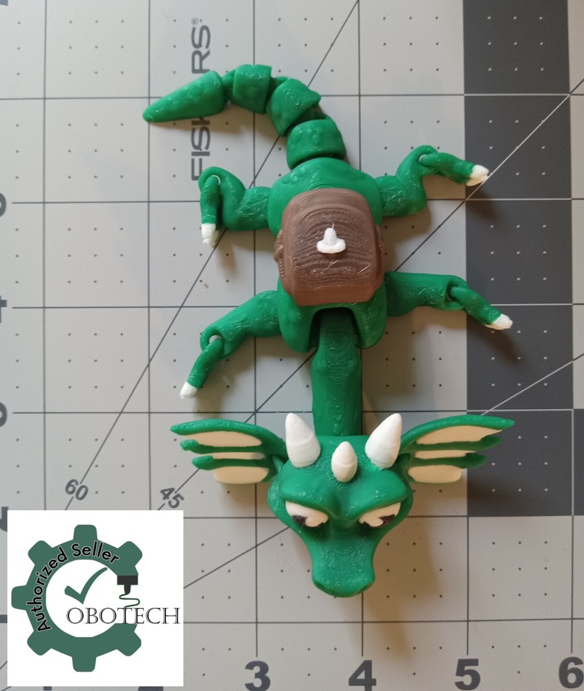 3D Printed Articulating and Posable Scholar Dragon