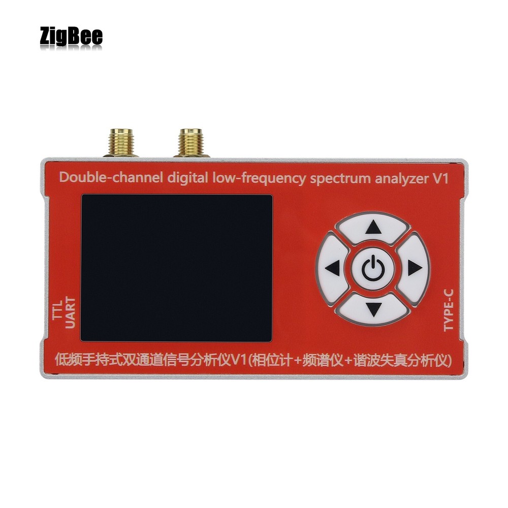 Double-channel Digital Low-frequency Handheld Spectrum Analyzer 10Hz-800kHz