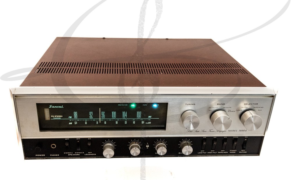 BEAUTIFUL WORKING VINTAGE SANSUI 3000A SOLID STATE STEREO RECEIVER 6MO WARANTY