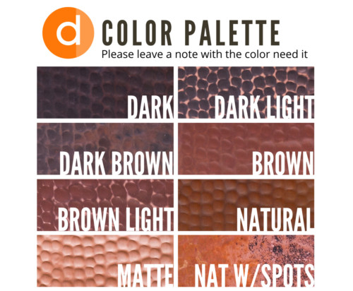 Copper Round Table top 54"x1.5" NO CUSTOMS TARIFFS