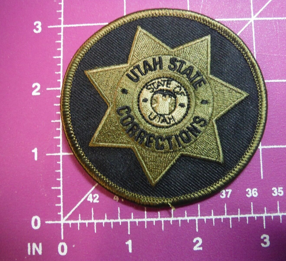 Utah State Corrections OD green 3" patch