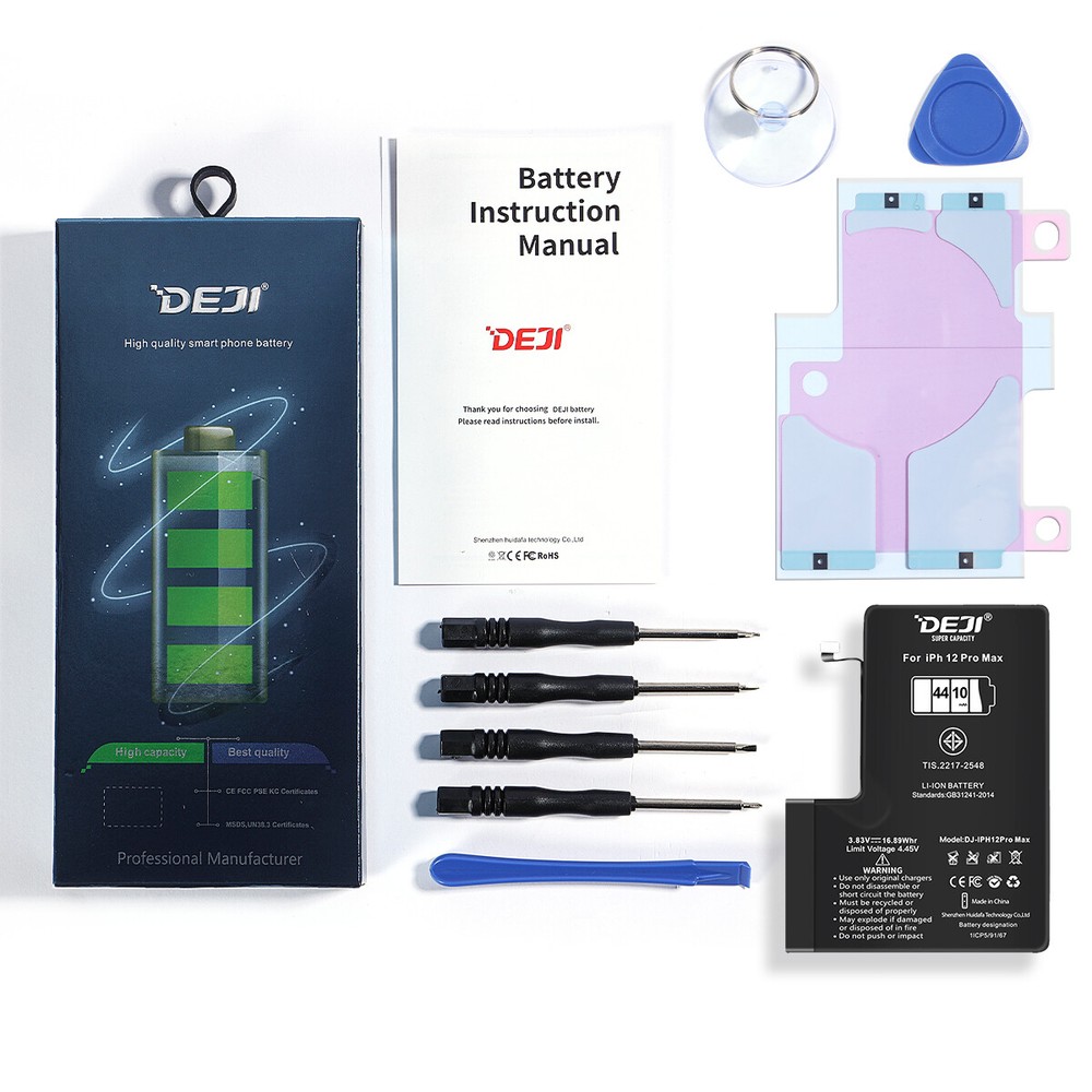 Battery Replacement High Capacity For Apple iPhone 12 11 Pro Max X 8/7 Plus