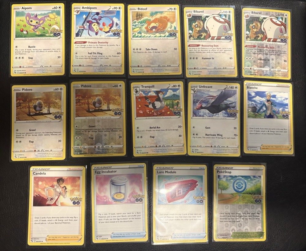 Pokemon Go Card Partial Set Collection Lot