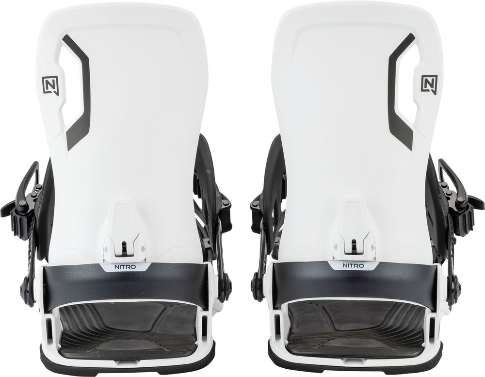 Nitro Talent Unisex Snowboard Bindings, White, Small MY26