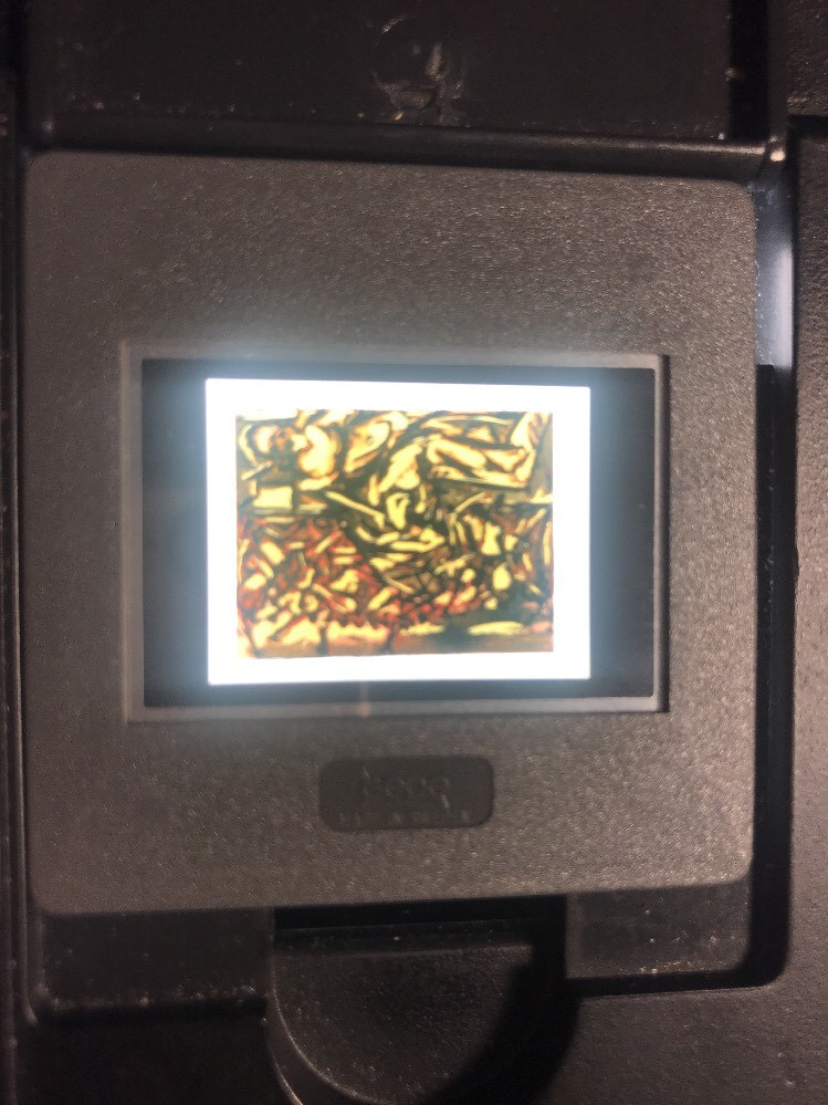 Jackson Pollock “Untitled ” Abstract Art 35mm Slide