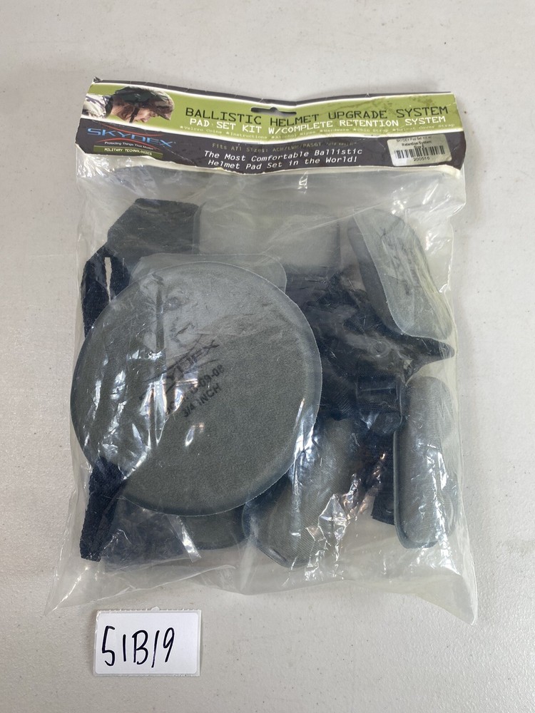 Ballistic Helmet Upgrade System Pad Set NEW 51B19