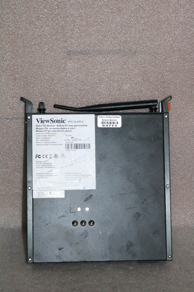 ViewSonic AC VPC14-WP-2 ViewBoard VS16933, PRE-OWNED .