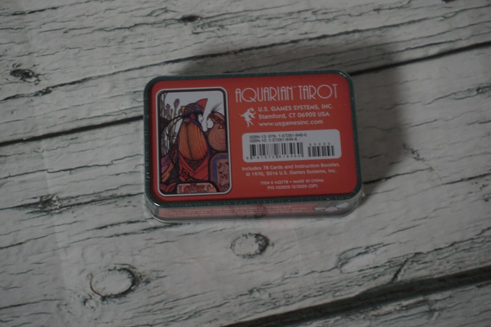 Aquarian Tarot Deck in a Tin (Pocket Size Cards)