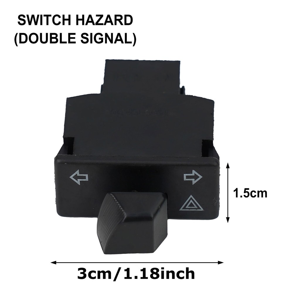 Button Switch Button Black Easy To Install Motorcycle Switches Plastic