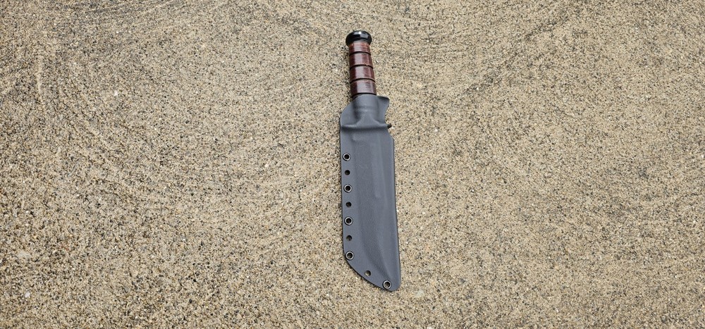 KA-BAR "USMC" kydex sheath, TACO style Sheath (BK)