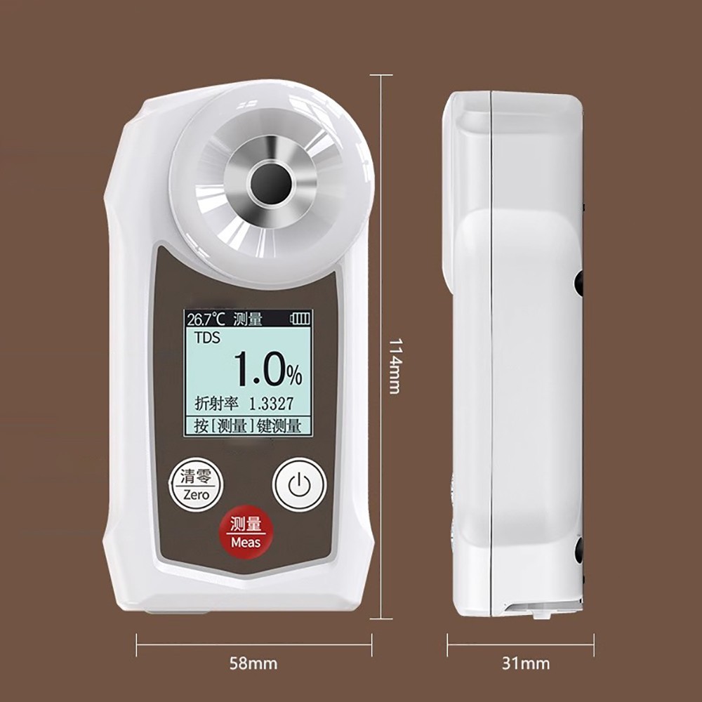 Coffee TDS Meter 0-22% Concentration Tester Refractometer with T Compensation
