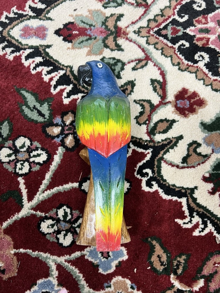 Bright Fun Multicolored Parrot Figurine