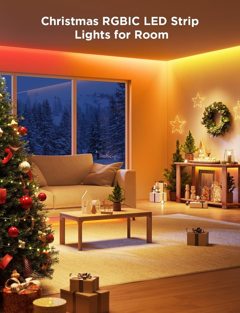 Color Changing 65.6ft LED Strip Lights - Smart Features for Halloween & Easter