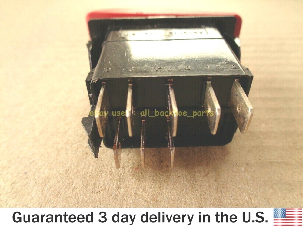 JCB BACKHOE - PANEL SWITCH, 12V HAZARD (PART NO. 701/60005)
