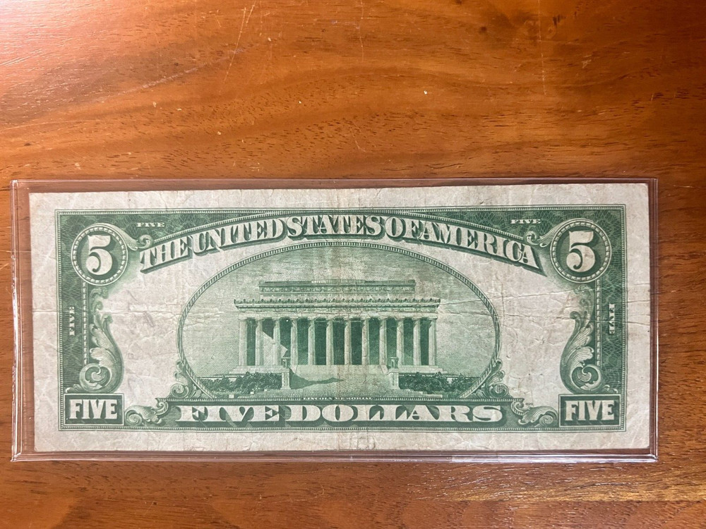 Star Note 1934 A Series $5 Silver Certificate United States Note