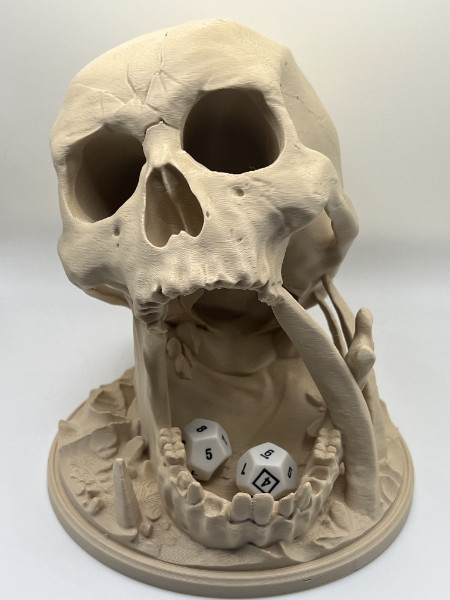 Skull Dice Tower – 3D Printed RPG Dice Roller