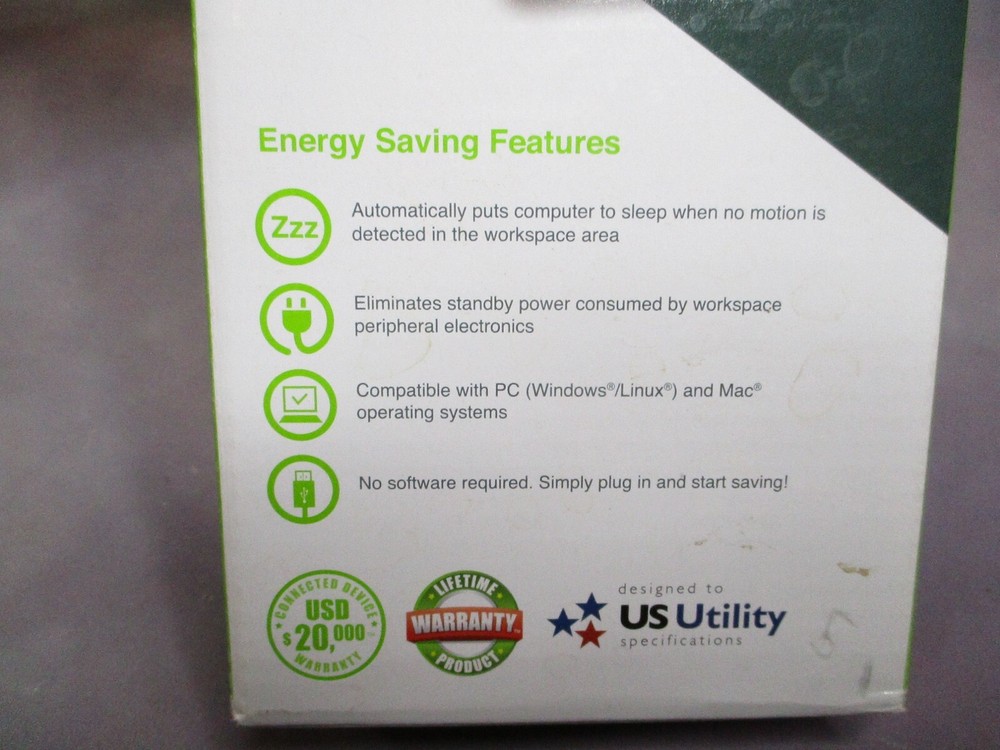 TrickleStar 7 Outlet PC Advanced PowerStrip w/Motion Sensing Technology *NEW*