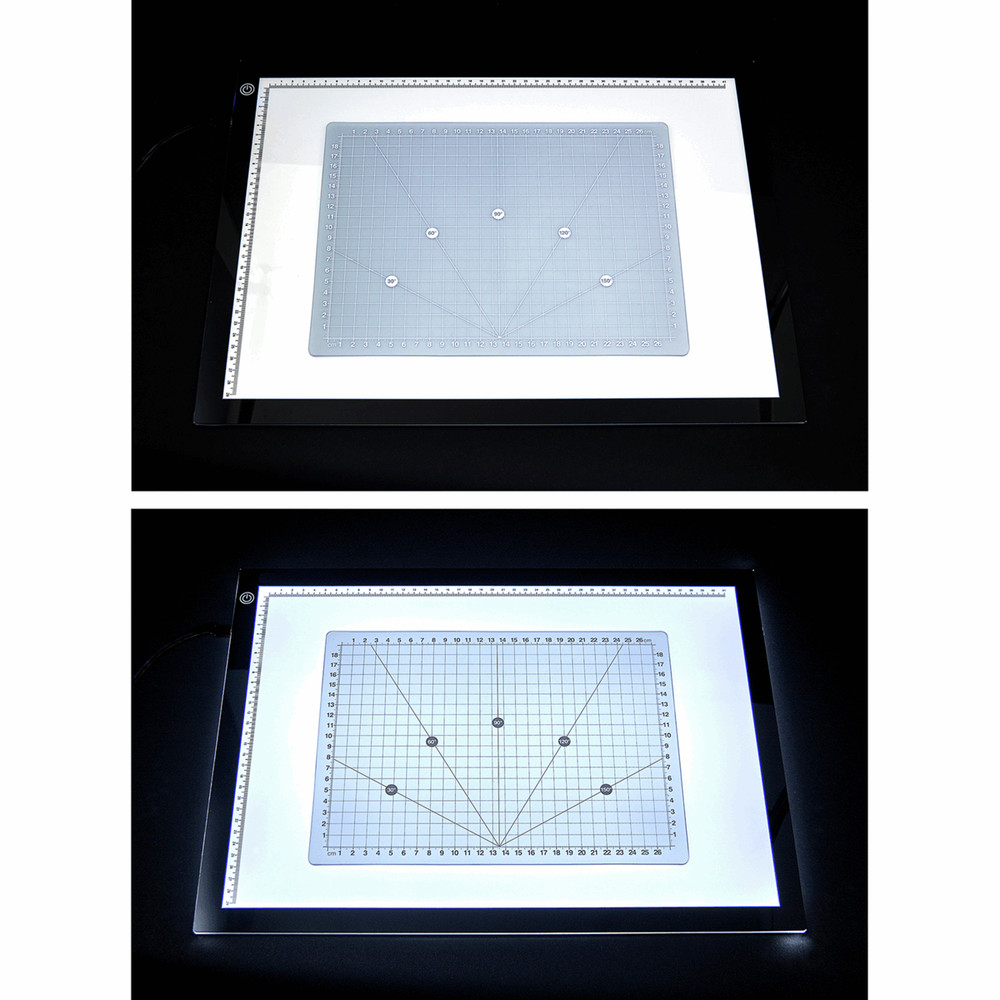 PURElite Cutting Mat: Translucent: 45cm x 22cm (A4) 3mm thick for durability