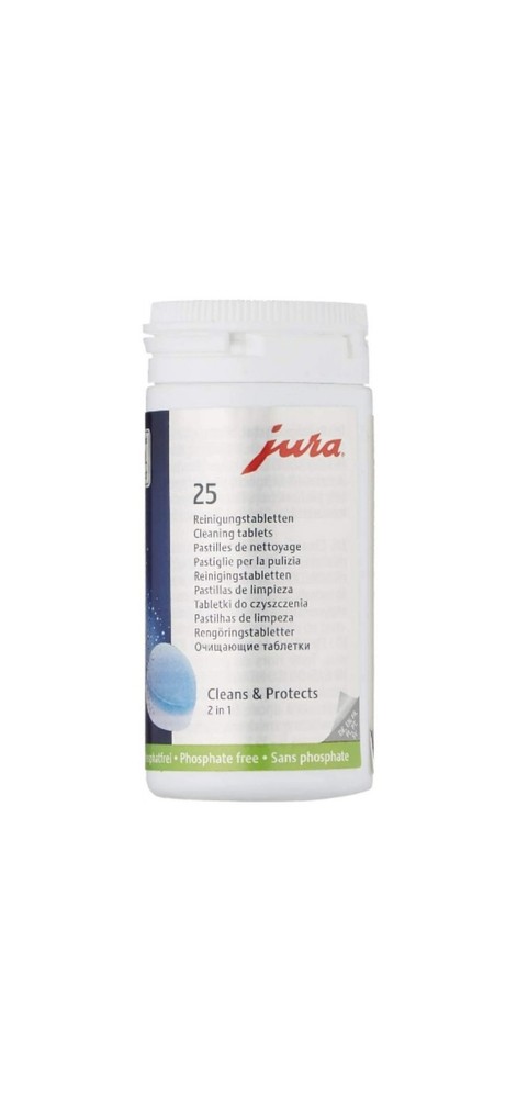 Jura 2-Phase Cleaning Tablets for Fully Automatic Coffee Machines-25 PCS