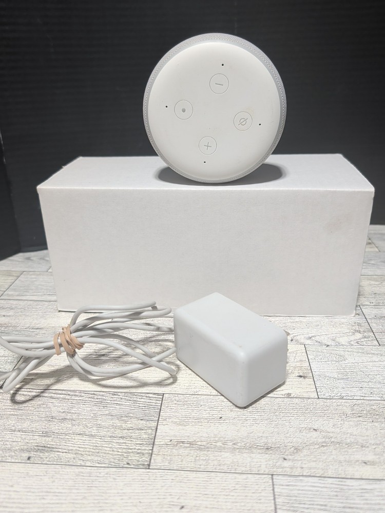 Amazon Echo Dot (3rd Generation) Smart Speaker White Factory Reset Tested Works