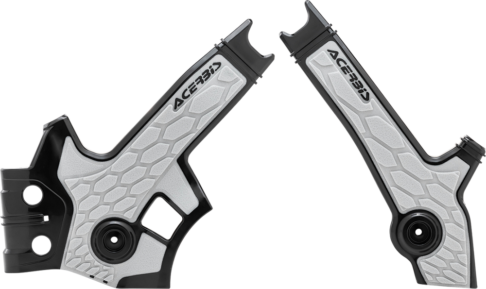 Acerbis X-Grip Frame Guards Black/Silver 2801931001