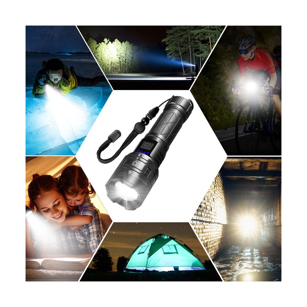 Rechargeable Flashlights High Lumens, Powerful Tactical Flashlights... Fast Ship