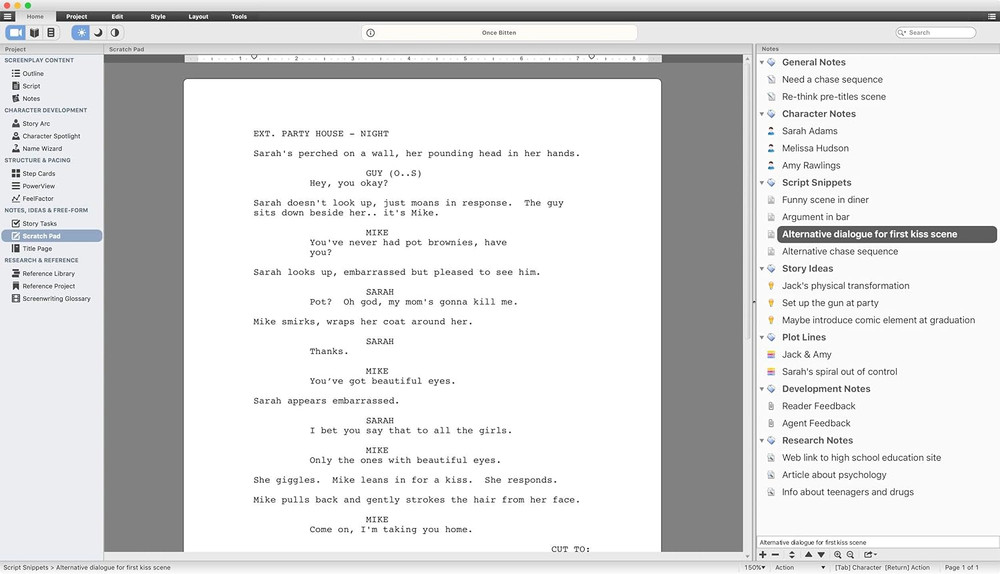 - Creative Writing Software for Screenwriters & Novelists