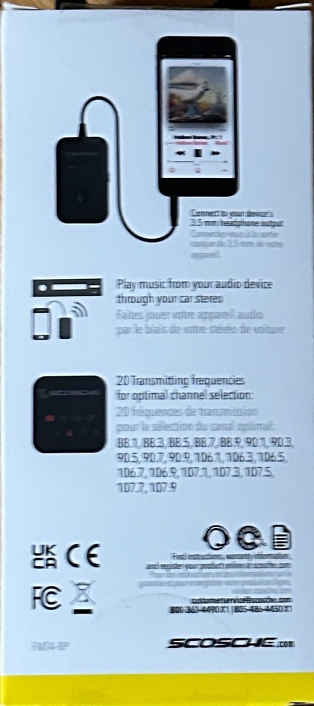 FM Transmitter with 20 Frequency Selections