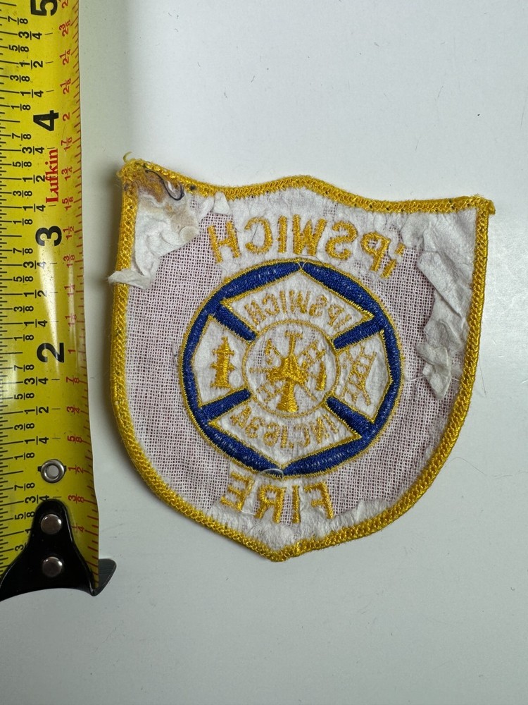 Ipswich Fire Massachusetts MA Patch A5