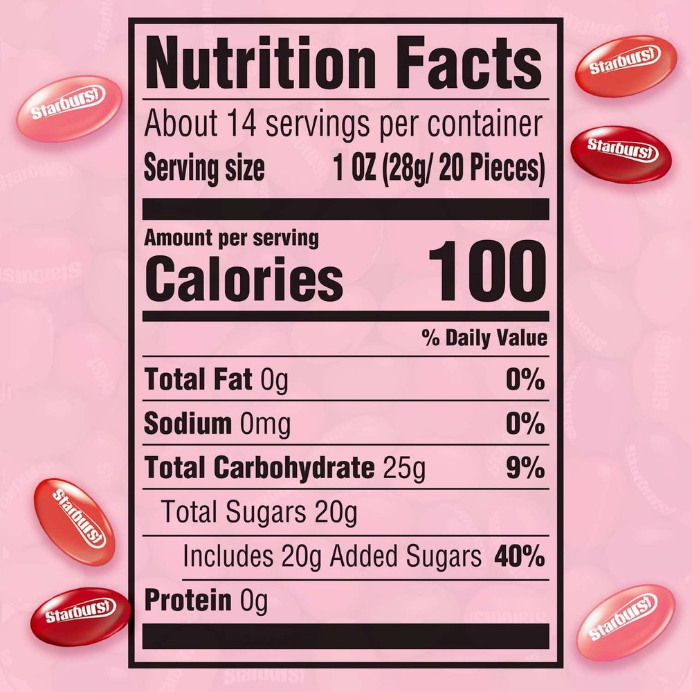 STARBURST Red FruitFlavored Jelly Beans Easter Candy, Jellybeans for Easter B...
