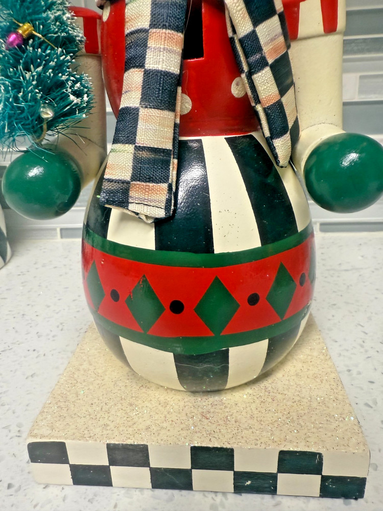 MacKenzie Childs Snowman Nutcracker
