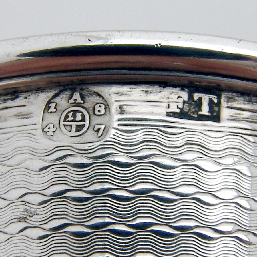 Austrian Beaker Engine Turned Design 13 Loth Silver 1847