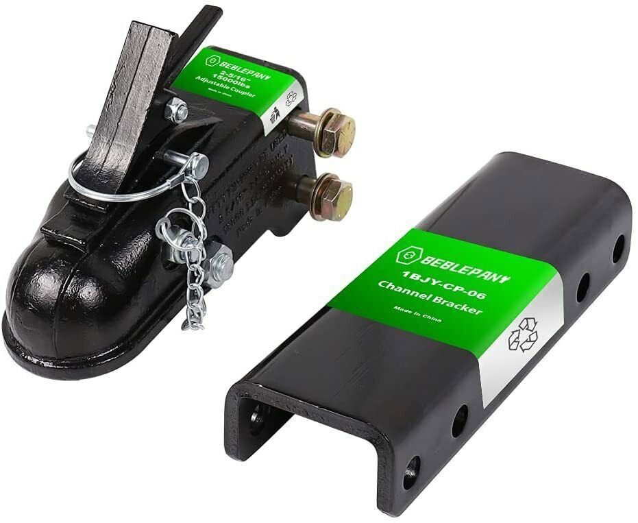NEW 2-5/16" Adjustable Trailer Coupler 15000lbs 5 Position Channel