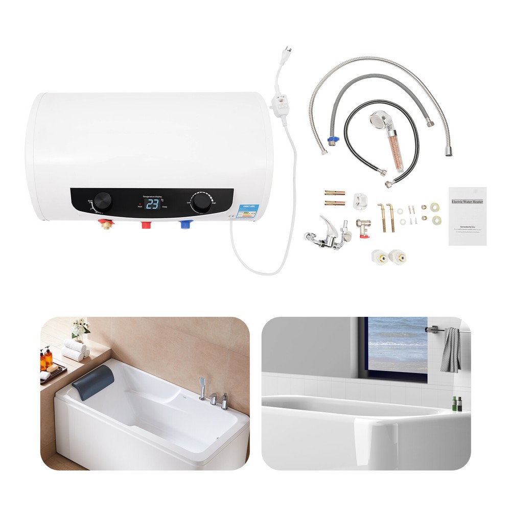 35L 1500W Instant Electric Hot Water Heater Tankless Bathroom Shower Whole House