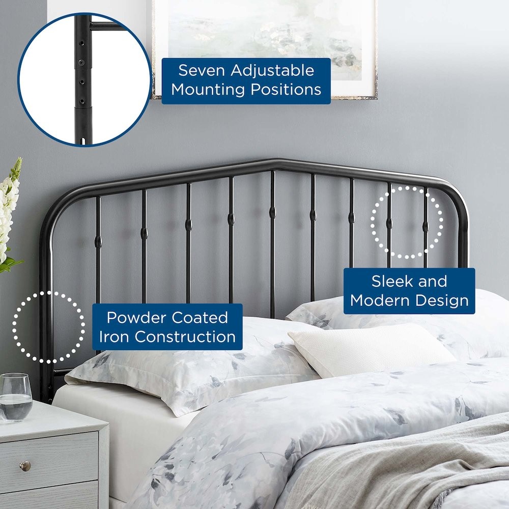 Lennon Metal Full Headboard