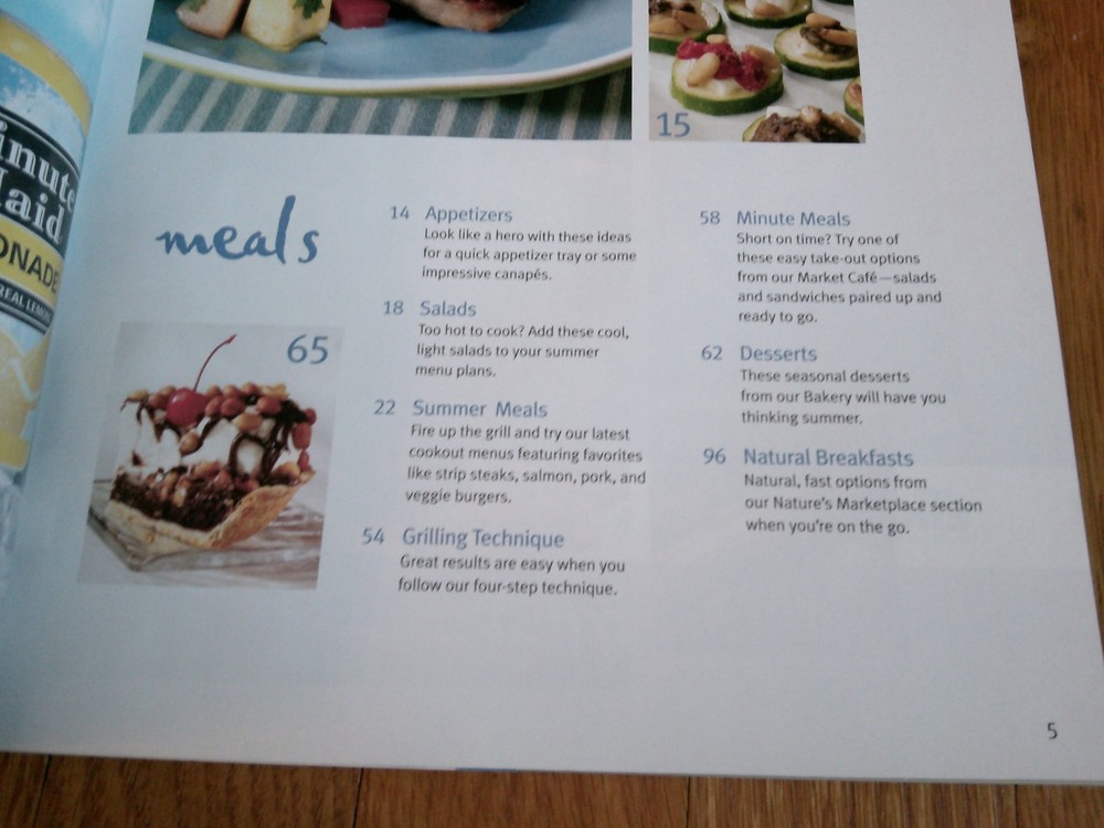 Wegmans Grocery Store Magazine MENU Summer 2006 Recipes Ideas Info
