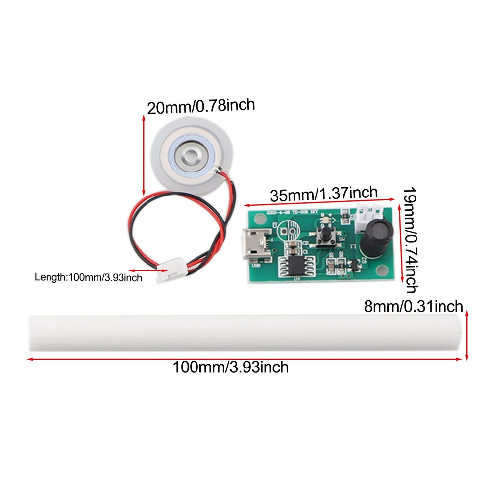 Innovative 4PCS Mist Making Modules Designed with Secure Rubber Seals Inside