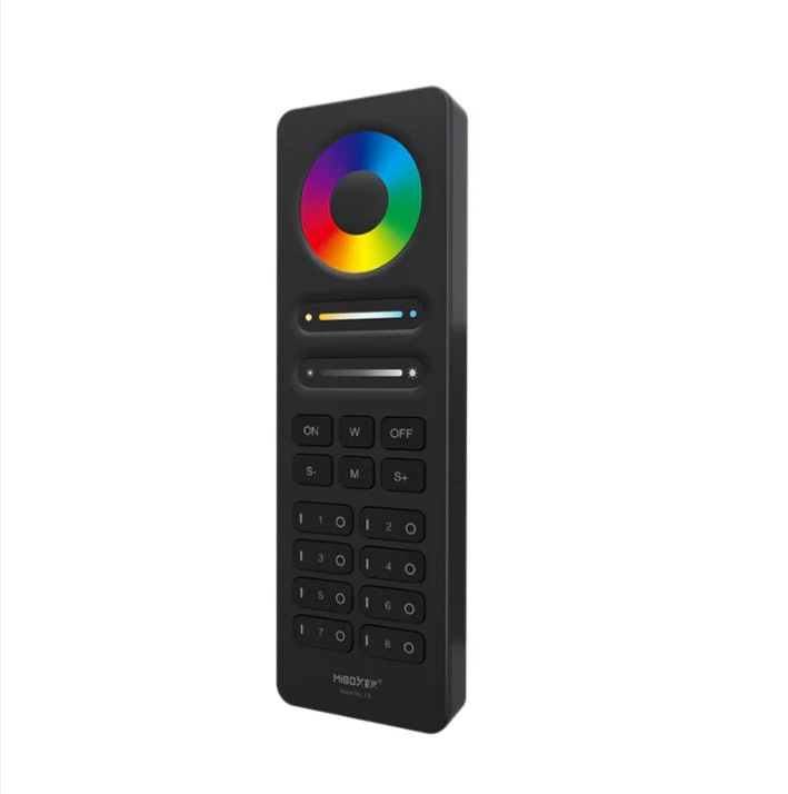Miboxer C8-B - 8-Zone RGB+CCT Remote (Black)