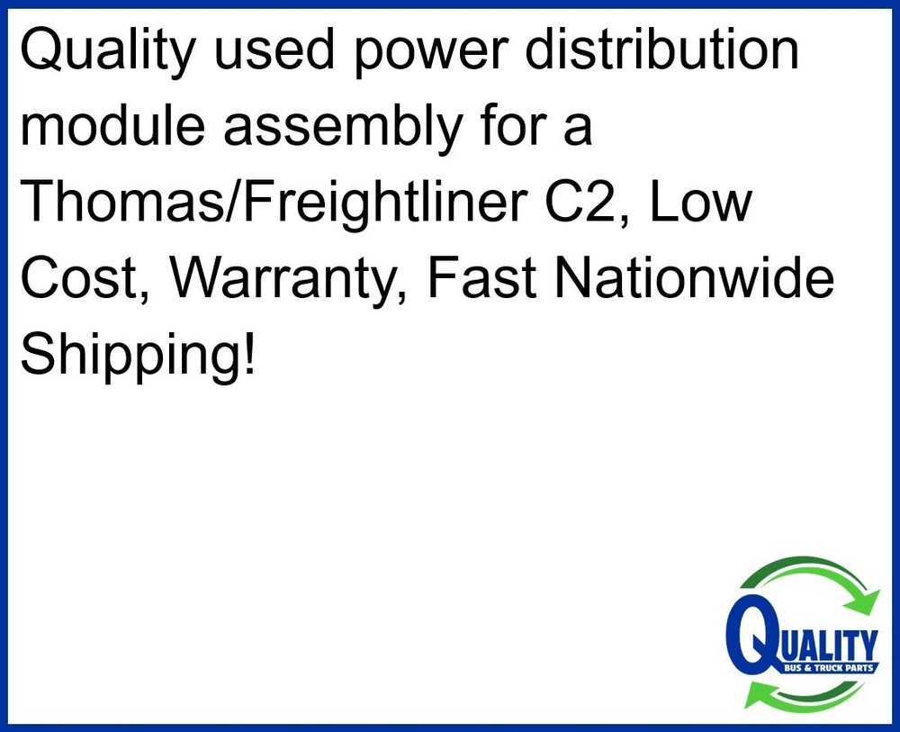 132124 Power Distribution Module Thomas Built C2, 034-004-273