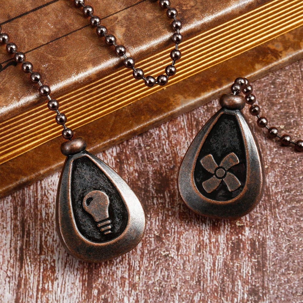 4 Pieces Ceiling Fan Pull Chain Extender Ornament 12 Inch Ceiling Pull Chain ...