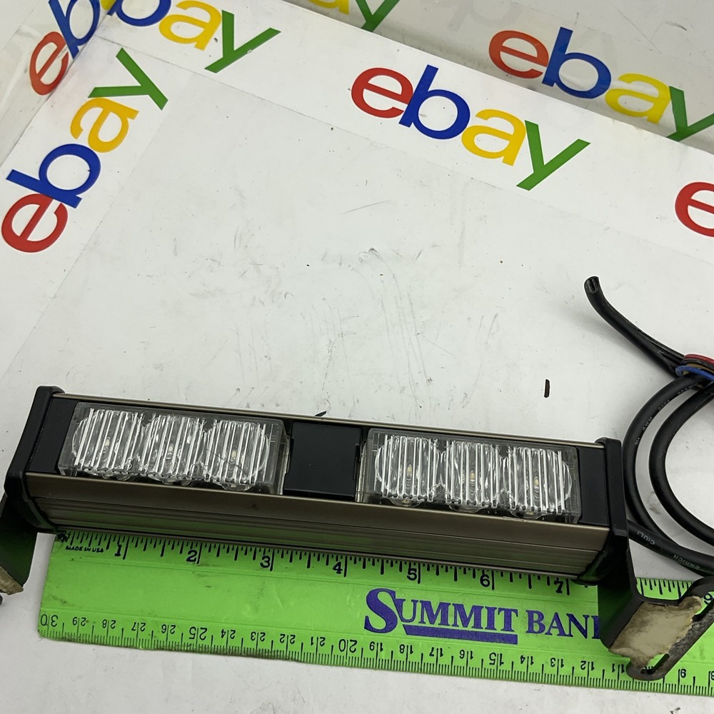 CODE 3 XT302 TWO LIGHTHEAD UNIT 12/24V AMBER/AMBER LEDS - XT302AA Tested 👍👍