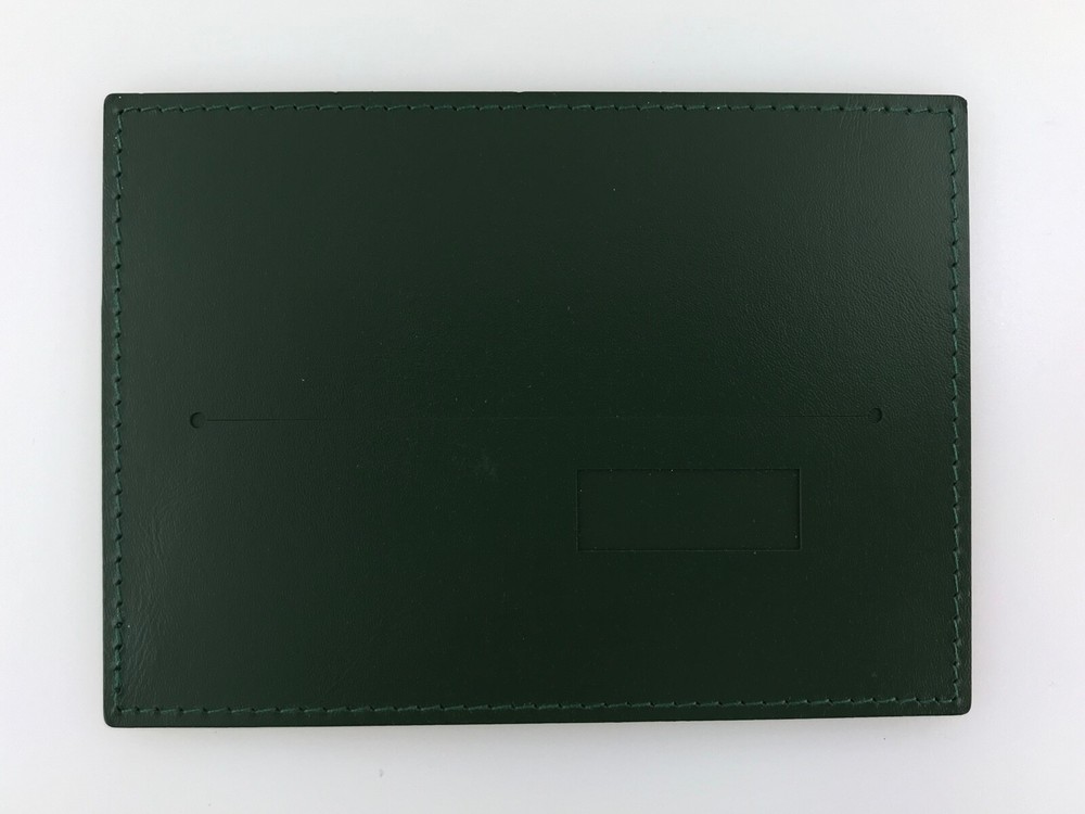 Rolex leather green wallet