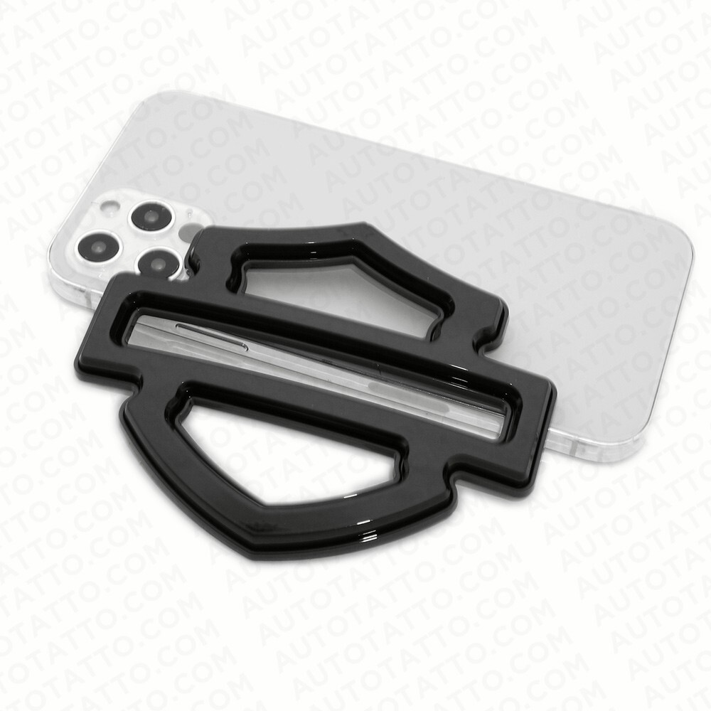 Harley CVO Custom Tank Emblems, Gloss Black Double Layer (set of 2)