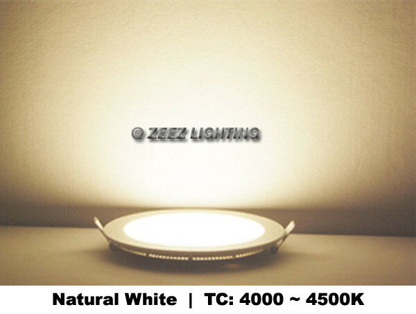 Natural White 18W 8" Square LED Recessed Ceiling Panel Down Light Bulb Slim Lamp